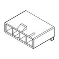 Molex Rectangular Power Connector, 4 Contact(S), Male, Solder Terminal, Plug 39303048